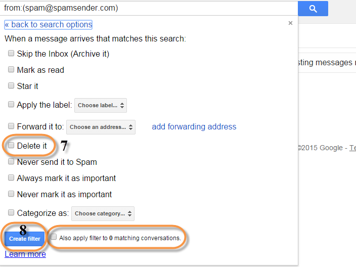 ۶-۷ چگونه ایمیل اسپم دریافت نکنیم - طریقه شخصی سازی سامانه هوشمند جیمیل در تشخیص ایمیل اسپم