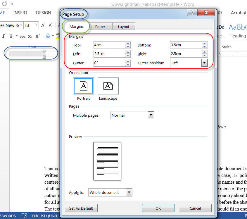 ۱۹ نوشتن مقاله کنفرانس و مجله انگلیسی بر اساس template مطابق استاندارد های کنفرانس های بین المللی