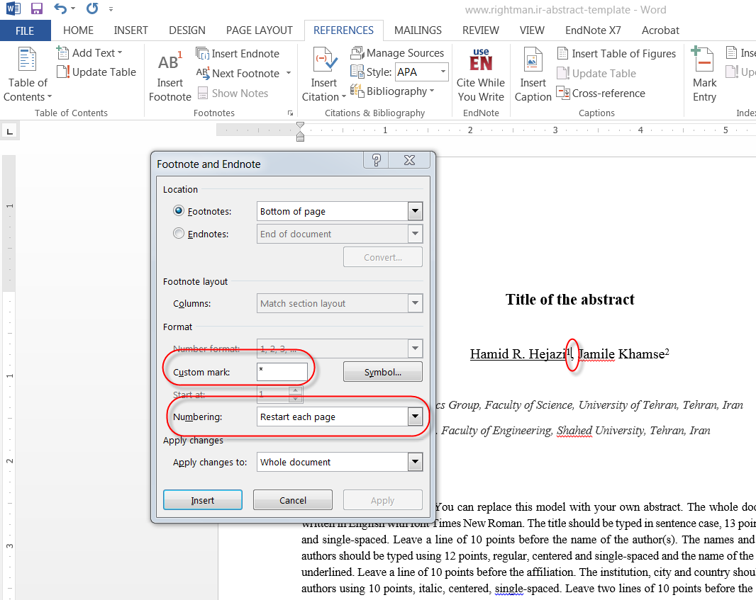 ۲۳ نوشتن مقاله کنفرانس و مجله انگلیسی بر اساس template مطابق استاندارد های کنفرانس های بین المللی
